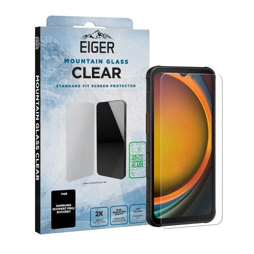 Eiger Mountain Glass CLEAR Screen Protector GRS for Samsung Xcover7 Pro/ Xcover7