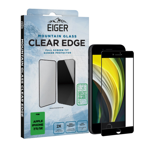 Eiger Mountain Glass CLEAR EDGE Screen Protector GRS for iPhone 7 / 8 / SE