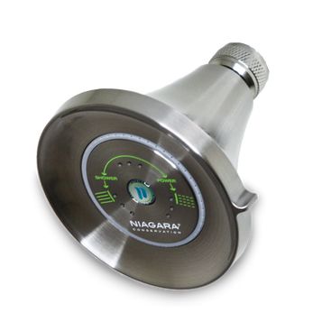 Brushed Nickel Earth® Luxe 3-Function Fixed Showerhead