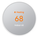 Nest Thermostat set to 68 degrees heating