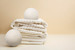 Dryer Balls with towels