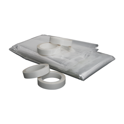 window kit insulation with film and tape