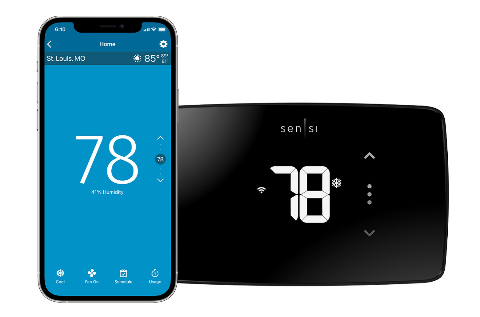 sensi app and thermostat