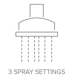 3 spray settings