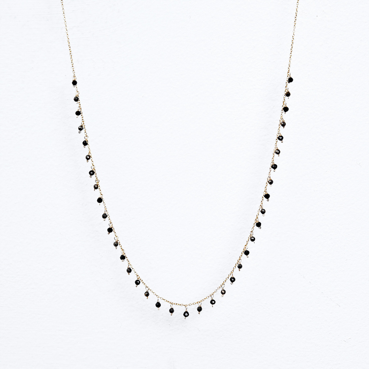 Buy Thai Black Spinel Beaded Multi Strand Necklace 18 Inches in Sterling  Silver 50.00 ctw at ShopLC.