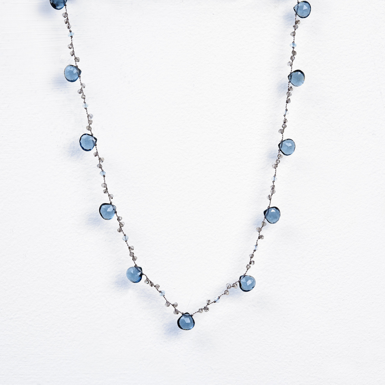 Blue Quartz Pendant-SP (BQZ-1-15) | Rananjay Exports