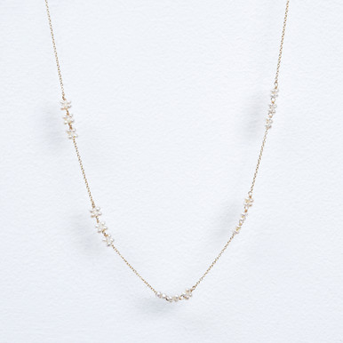 ネックレス・ペンダント TATIANA Pearl dot blossom pearl necklace NZ2015 white-clusters__45711.