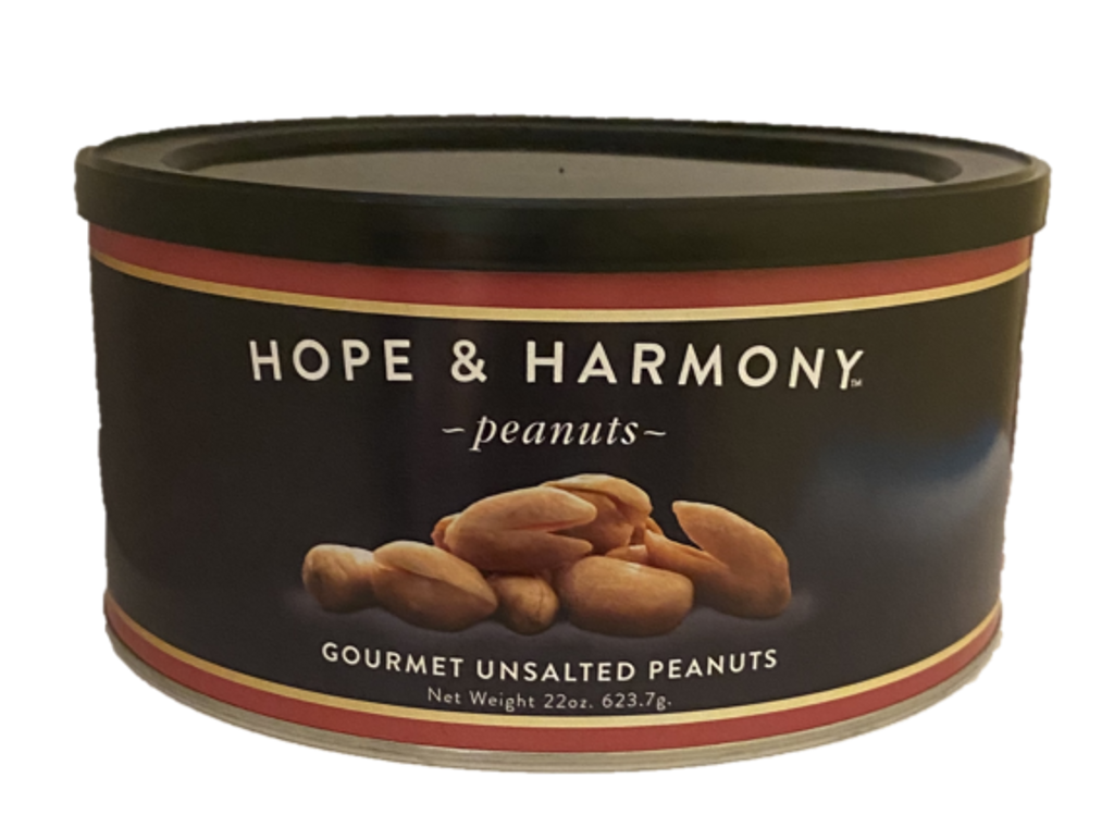 We left off the salt but NOT the flavor. The fresh roasted aroma greets your nose as you pop open the tin. These peanuts are even more perfect for healthy snacking. Happy Eating!