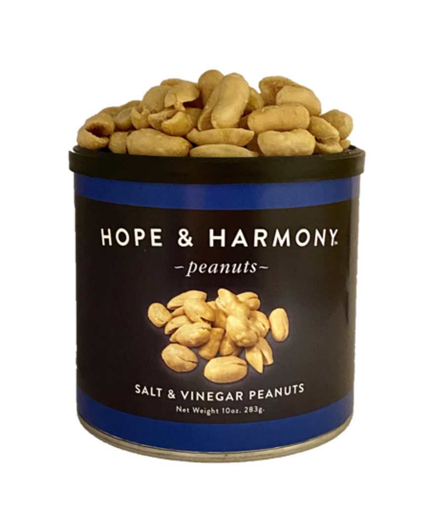 Salt and Vinegar Peanuts. They fill your palate with a bold and tangy flavor that keeps you coming back for more. Their perfect combination of salt and mouth-puckering vinegar creates a blissful sensation that bring your taste buds to life. WARNING-these are highly addictive.