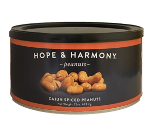 Wake up your taste-buds with a creole kick! Premium Virginia peanuts are blistered to perfection and hand-seasoned to tantalize your palate. With mouth-watering spice and subtle sweetness, each bite delivers a burst of flavor.  Our Cajun Spiced peanuts will make you feel the heat, and leave you coming back for more.