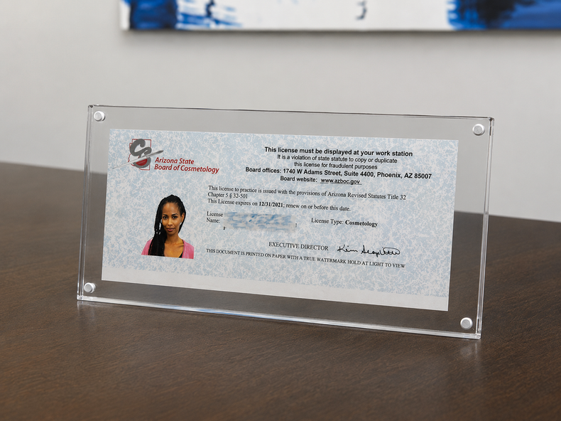 A Better Way to Display Your Business License