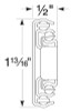 Rockler Centerline Lifetime Zinc Over Travel Drawer Slides Series 757, Pair, 16"L