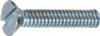 Flat Head Steel Machine Screws, 6-32 x 1/2", Box/100