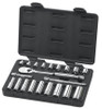 Gearwrench 3/8" Drive Fractional Socket Set - 21 Pieces