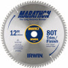 Irwin Marathon Carbide Tipped Saw Blade - 12" Dia, 80 Teeth, 1" Arbor