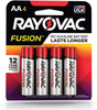 Rayovac Alkaline Batteries, AA, pkg/4