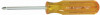 Xcelite Round Shank Phillips Screwdriver, #1 Tip, 3" Blade, 6-5/8" Overall Length, 3/16" Blade Dia