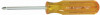 Xcelite Round Shank Phillips Screwdriver, #2 Tip, 4" Blade, 7-5/8" Overall Length, 1/4" Blade Dia