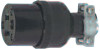 Rubber Ground Connector - Rubber W/Cord Clamp