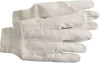 Work Gloves - White, Cotton Flannel - Pair