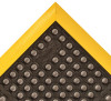 No Trax Floor Safety Matting - 26" x 40", Black W/3 Yellow Edges