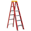 Louisville Ladder Fiberglass Step Ladder - 6ft/300 LB Rate, Type IA