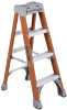 Type IA Fiberglass Advent Step Ladder - 4ft/300 LB Rated