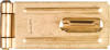 The Hillman Group Steel Hasp and Staple - Brass, 1-1/2" x 3"