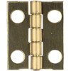 The Hillman Group Solid Brass Narrow Butt Hinge - 2" x 1" W/Screws - pkg/2