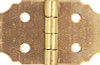 The Hillman Group Polished Brass Ornamental Hinge - 5/8" x 1" - pkg/2