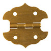 The Hillman Group Antique Brass Finished Hinge w/Escutcheon Pins - 1-1/8" x 1-1/8" - pkg/2