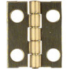 The Hillman Group Solid Brass Broad Butt Hinge - 3/4" x 1" W/Screws -pkg/4