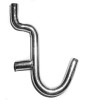 Single Arm Pegboard Loop Hook - 1/4" Projection Length, 1/4" Wire Size, 1-1/2" Height, 5/8" Hook Length