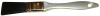 Linzer Polyester Enamel and Varnish Brush, Plastic Handle, Size 1", 2-1/4"L x  7/16"T