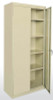 Sandusky Lee Standard Storage Cabinet - 36"W x 72"H x 24"D, Gray, 4 Adjustable Shelves