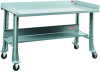 Shure Portable Workbench - 72"  x 29" , Steel Top, Sebring Gray