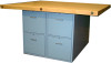 Montisa  Four Station Bench - Wood Top - 8 Drawers Without Vises