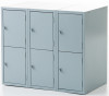 Montisa  Base Cabinets - 6-Locker (36A), Gray