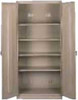 Tennsco Deluxe Storage Cabinet 36" W x 78" H - 18"  x 36"  x 78" /4 Shelves