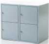 Montisa  Base Cabinets - 4-Locker (36AB), Gray