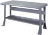 Montisa  Open Base Bench - Astro Gray - Steel Top, 5ft  x 24"