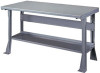 Montisa  Open Base Bench - Astro Gray - Steel Top, 5ft  x 36"