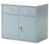 Montisa Base Cabinet - 1 Double Door Lockable Cabinet, 2 Drawers - Astro Gray - 36"W x 21"D x 31"H OAL