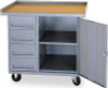 Tennsco Mobile Storage Cabinet/Workbench  -