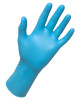 SAS Safety Blue Powder Free Nitrile Gloves, Small, Box/50
