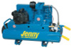 Jenny Wheeled Twin-Tank SIngle Stage Portable Air Compressor - Electric - 1.5HP, Twin 4 Gallon Air Tanks - 6.2 CGFM@125PSI