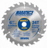 Irwin Marathon Carbide Tipped Saw Blade - 6-1/2" Dia, 24 Teeth, 5/8" Arbor