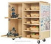 Diversified Woodcrafts Robotic Storage Cabinet - With Vex Logo & Parts Chart - 50"W x 24"D x 53"H