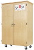 Diversified Woodcrafts Robot Compartment Storage Cabinet - With Vex Logo - 44"W x 24"D x 68"H