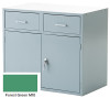 Montisa  Base Cabinet - 1 Double Door Lockable Cabinet, 2 Drawers - Montisa Green - 36"W x 21"D x 31"H OAL